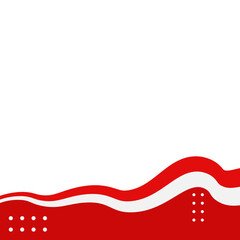 Indonesian Flag Footer