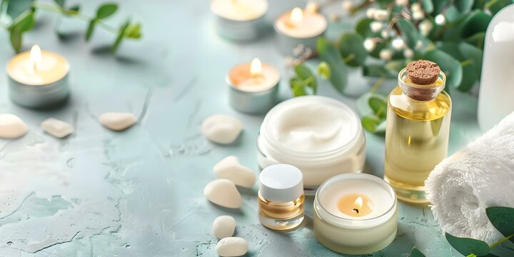 Wellness products jojoba oil cream antiaging treatment scented candles soap and more. Concept Jojoba Oil Cream, Antiaging Treatment, Scented Candles, Wellness Products, Skincare Routine