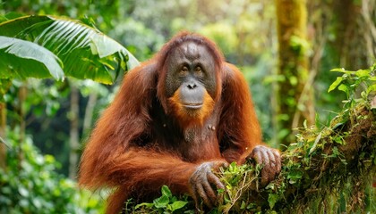 Naklejka premium Sumatran Orangutan