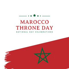 Fototapeta premium Marocco throne national day celebration graphics template