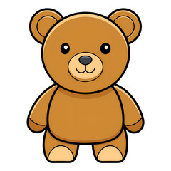 Obraz premium Fluppy Teddy Bear Cartoon ClipArt.