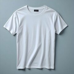 Blank white t-shirt mockup
