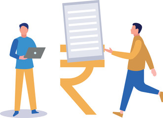 The boys are talking about document.