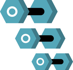 Fitness Gym Flat Design Element