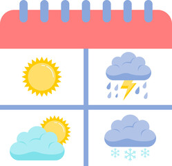 Flat Weather Icons Element