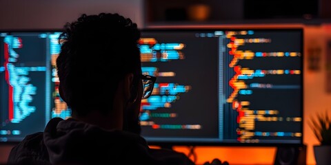 Experienced coders mentoring beginners highlighting the value of sharing knowledge in programming. Concept Programming Mentorship, Sharing Knowledge, Coding Community, Beginner Support