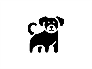 simple dog logo design,minimal pet logo vector