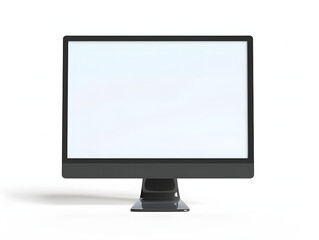3D blank computer screen mockup 