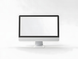 3D blank computer screen mockup 