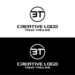 creative letter logo bt desain vektors