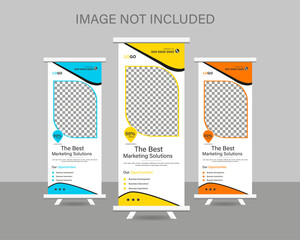  Corporate rollup  banner design template 