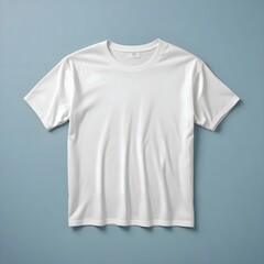 Blank white t-shirt mockup