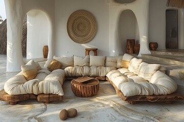 Collection of Large corner sofa with several chairs in the room designs inspiration ideas