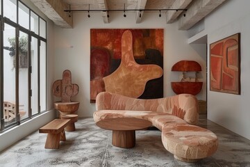 Collection of Large corner sofa with several chairs in the room designs inspiration ideas