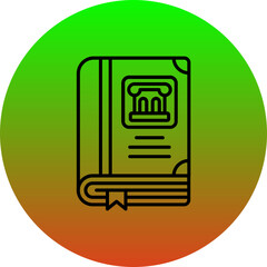 Fototapeta premium History Book Icon