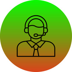 Customer Service Agent Icon