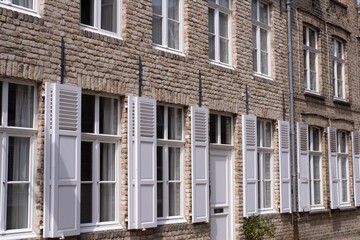 historic buildings in Veurne, Belgium