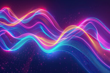 Beautiful texture surface neon wave, design natural abstract background