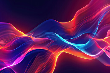 Beautiful texture surface neon wave, design natural abstract background