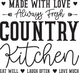 Kitchen Typography Design