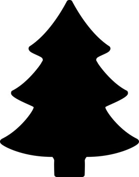 recommend clip art: Simple shape Christmas tree silhouette vector.
                    Christmas tree silhouette.