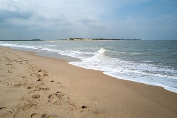 sandy beach on the French North Sea