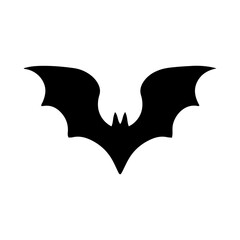 bat cartoon silhouette element