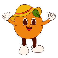 Summer Orange Character Illustration