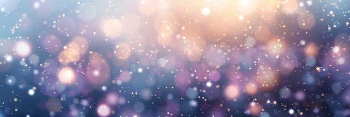 Abstract blurred background with bokeh lights and glitter