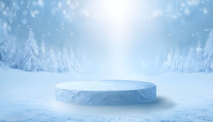 3d background product display podium scene. Blue 3d podium. 3d rendering, Perfect platform for showing your products.