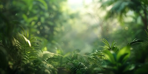 sunlight through the forest