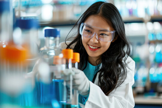 Dynamic Female Scientist Portrait, Professional Environment, Diverse Workforce, Corporate Photography, Team Collaboration, Engaged Employees, Authentic Work Settings.