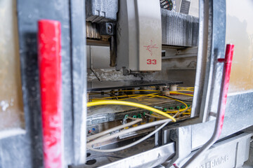 D&eacute;coupe de marbre haute pression