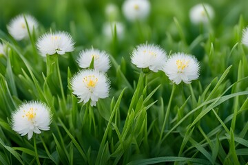 Small flowers in grass