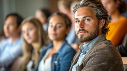 Obraz premium 14. A community seminar on customer acquisition tactics paired with effective estate planning techniques