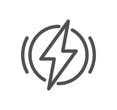 Energy related icon outline and linear vector.
