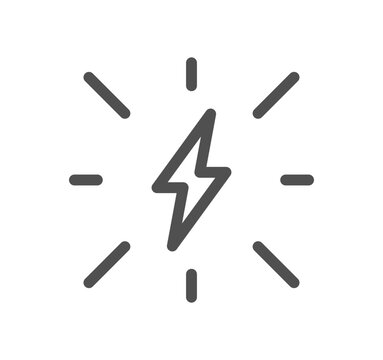 Energy related icon outline and linear vector.
