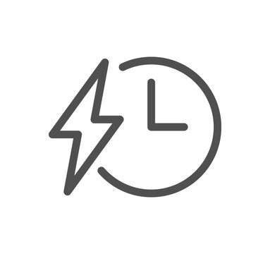 Energy related icon outline and linear vector.
