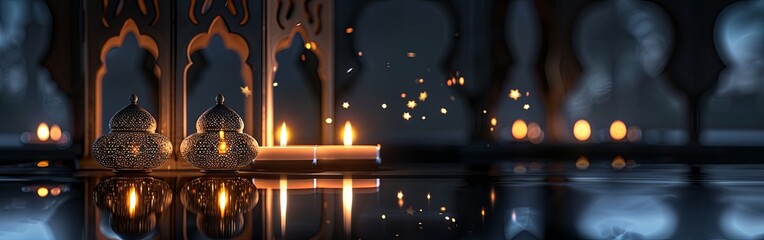 Vibrant Interior Moroccan Lanterns Eid Celebration