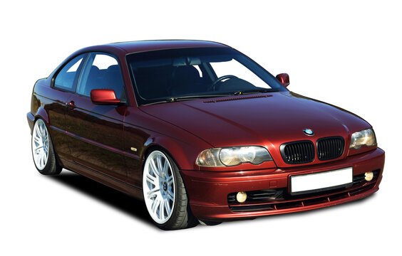 Sports car BMW E46 M on a white background.