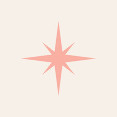 Obraz premium Mid Century Modern 50s Starburst Stars