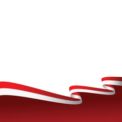 Obraz premium Indonesian Indepedence Day Flag Footer