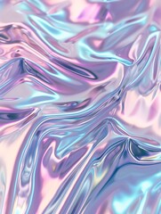 Obraz premium Realistic metallic holographic abstract texture background