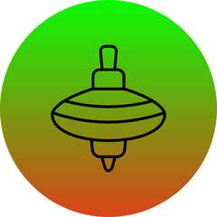 Fototapeta premium Spinning top Icon