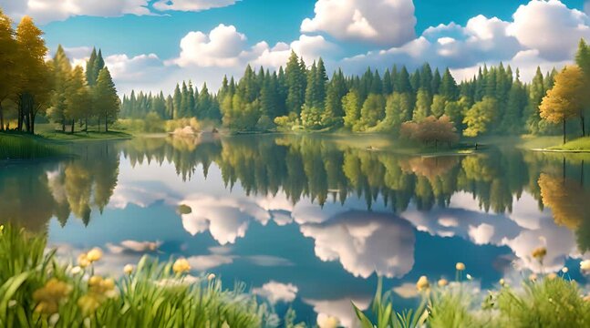 Enchanted Waters: Fairy Tale Lake Animation