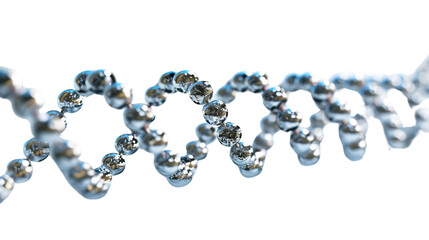 Obraz premium DNA on white isolated transparent background