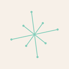 Mid Century Modern 50s Starburst Stars