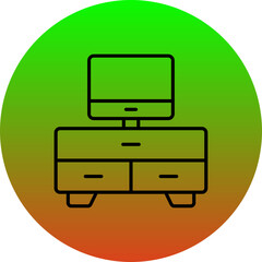 Tv Table Icon