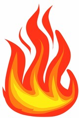Fire flames illustration