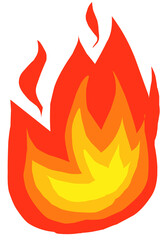 Fire flames icon illustration